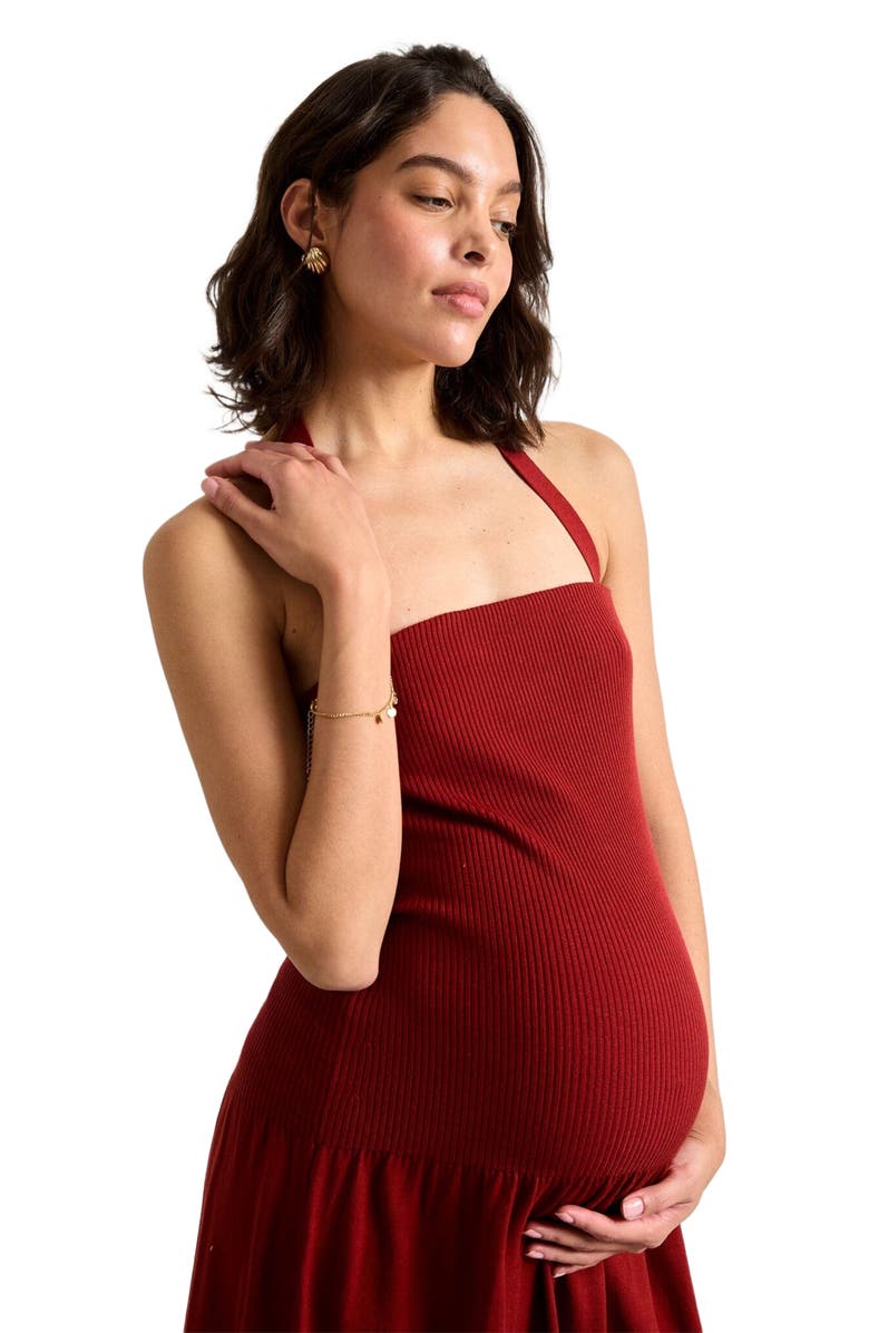HATCH Collection The Fiona Strapless Knit Dress, Main, color, 