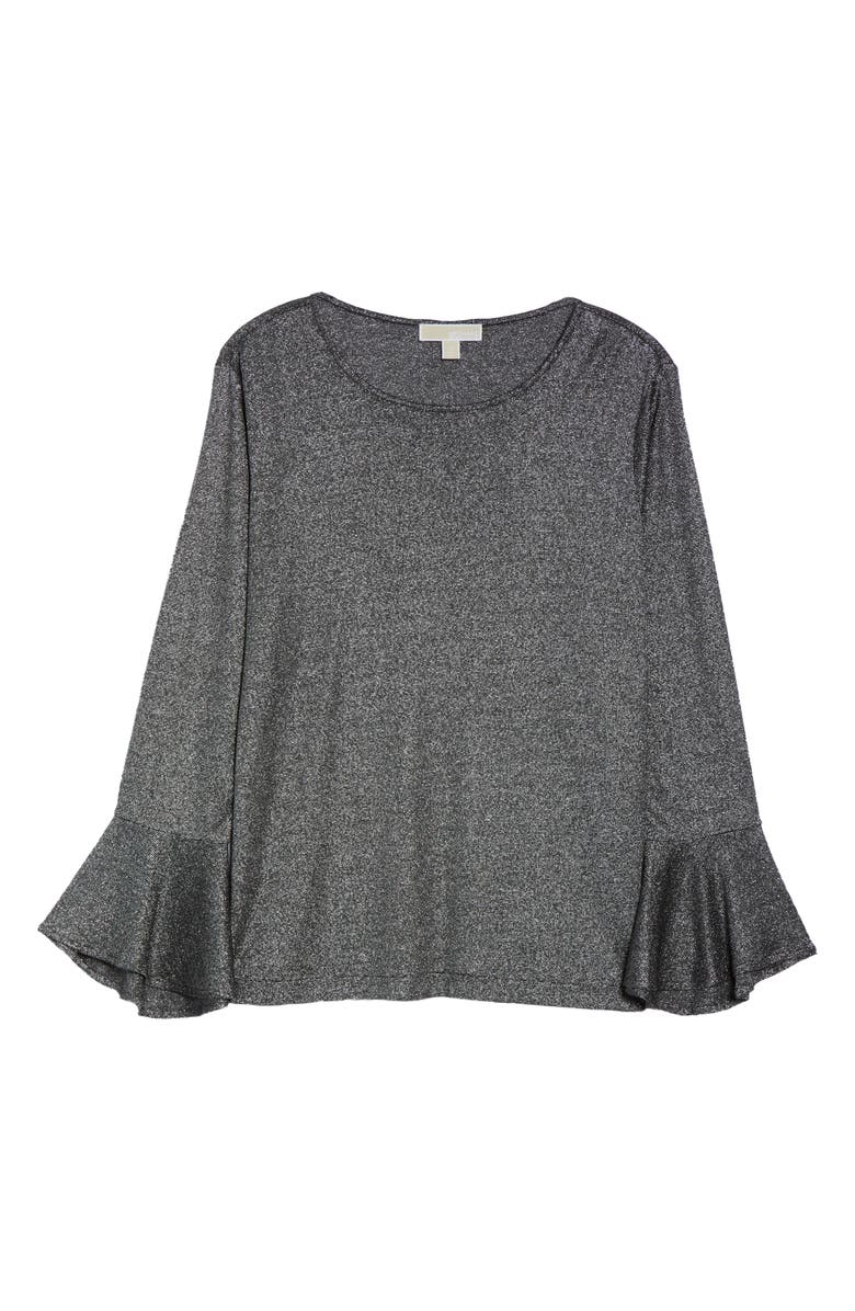 MICHAEL Michael Kors Bell Sleeve Top, Alternate, color, 