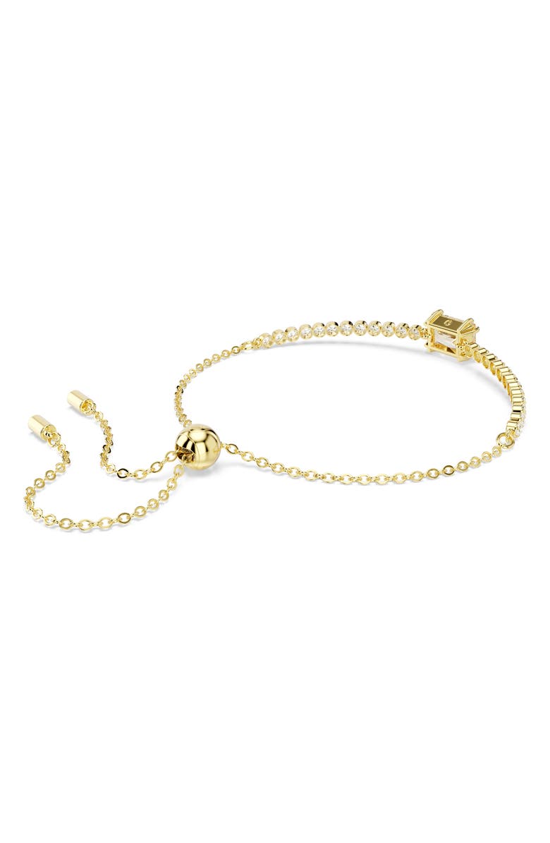 Swarovski Matrix Slider Bracelet, Alternate, color, Gold