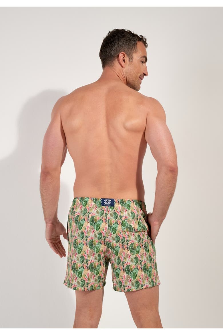 Taormina Beach Boxer, Alternate, color, Green Print