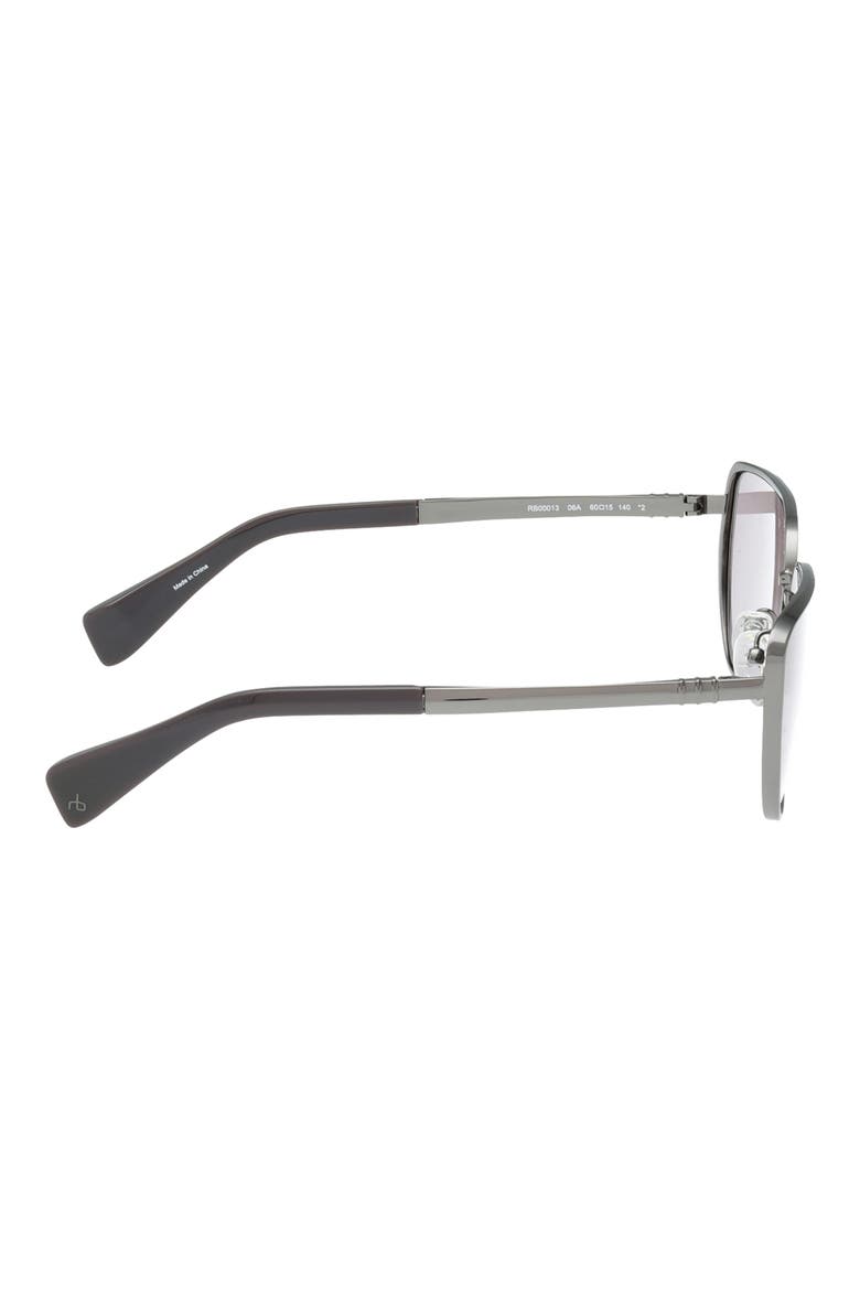 60mm Cat Eye Sunglasses, Alternate, color, DARK GUNMETAL FUDGE FUDGE LNS