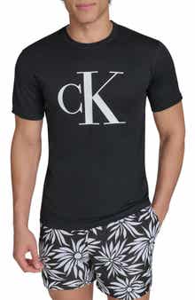 Calvin Klein Monogram Logo Short Sleeve Rashguard