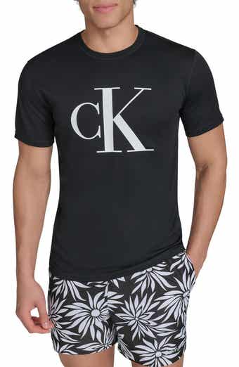 Calvin Klein Monogram Logo Short Sleeve Rashguard