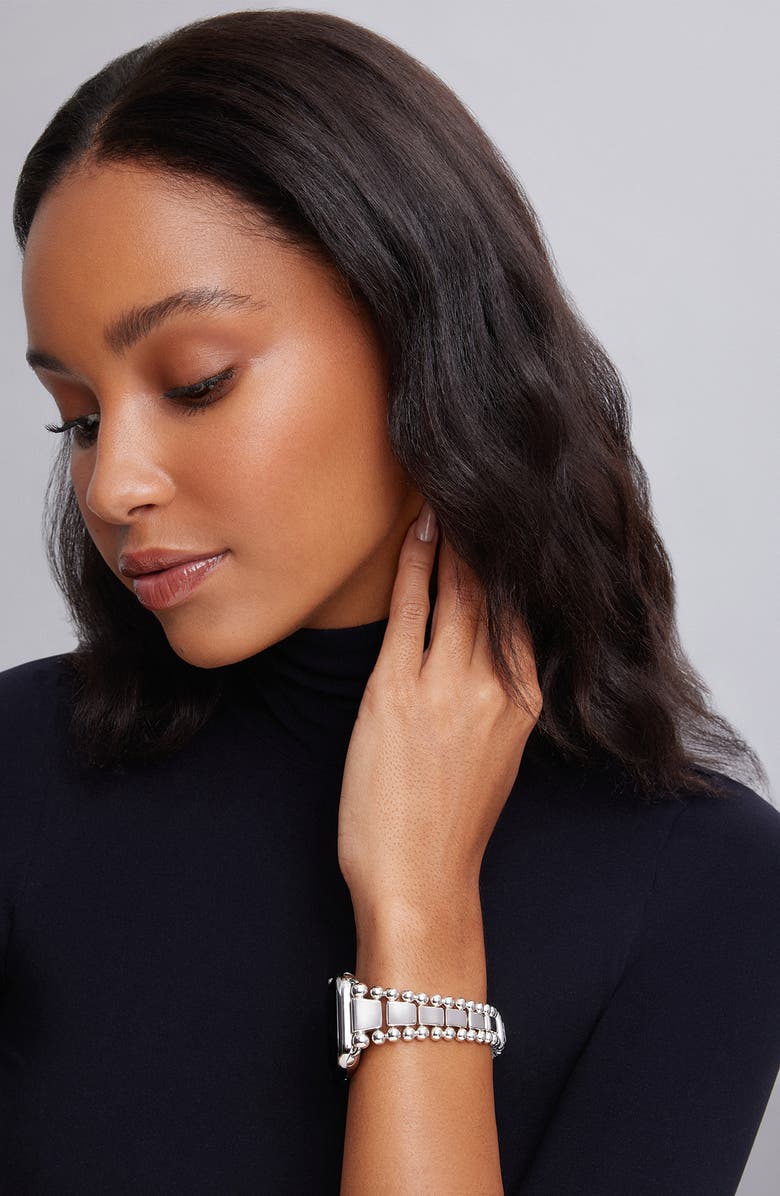 LAGOS Smart Caviar Apple Watch<sup>®</sup> Watchband, Alternate, color, Silver