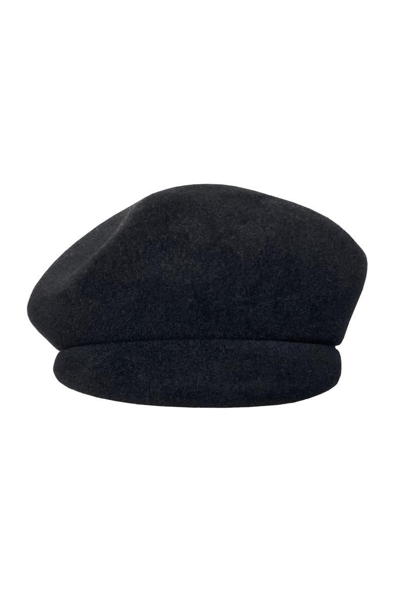 Ami Sculptural Felt Cap, Main, color, Black