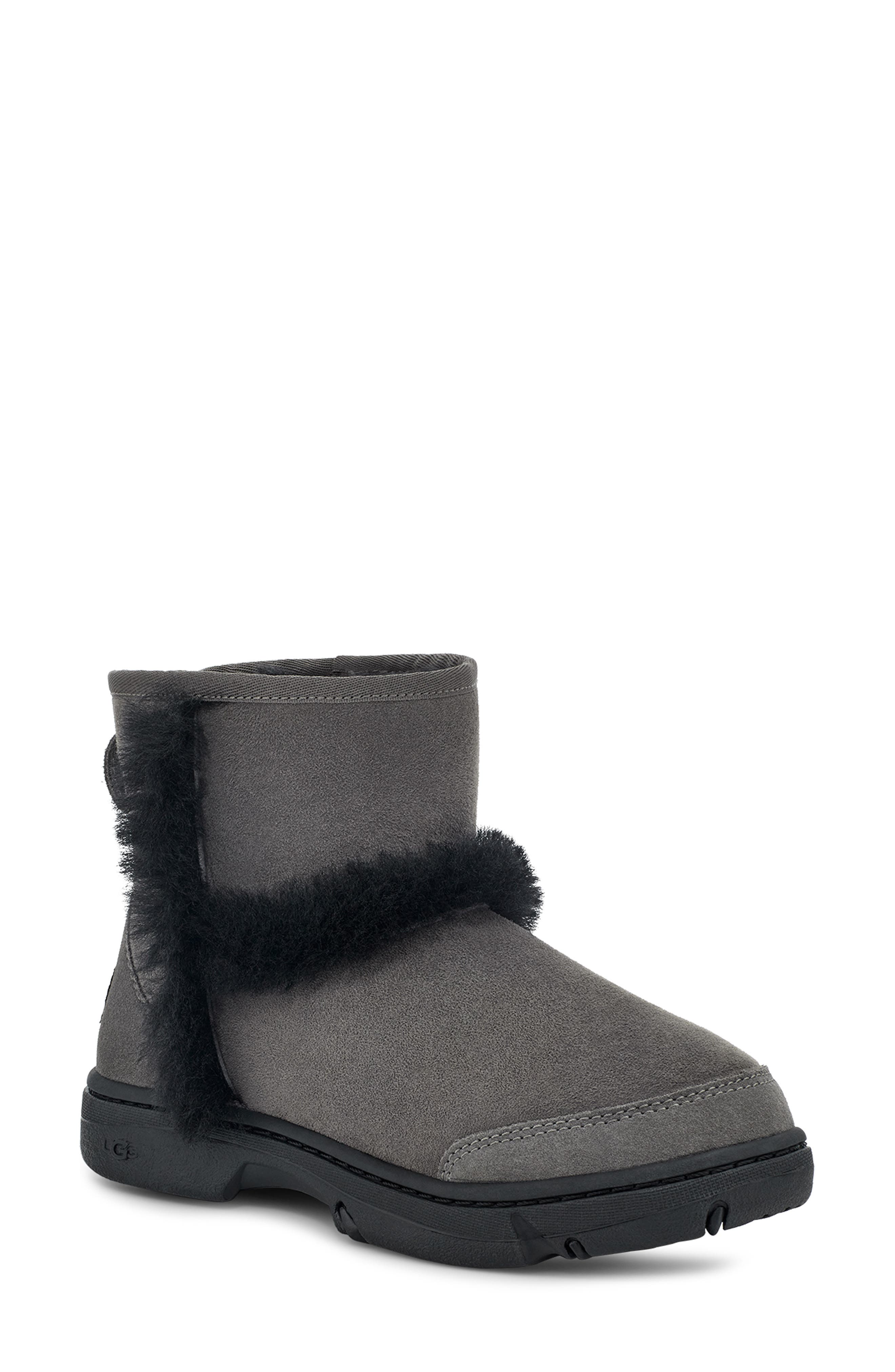 UGG<sup>®</sup> Sunburst Mini Genuine Shearling Bootie, Main, color, 