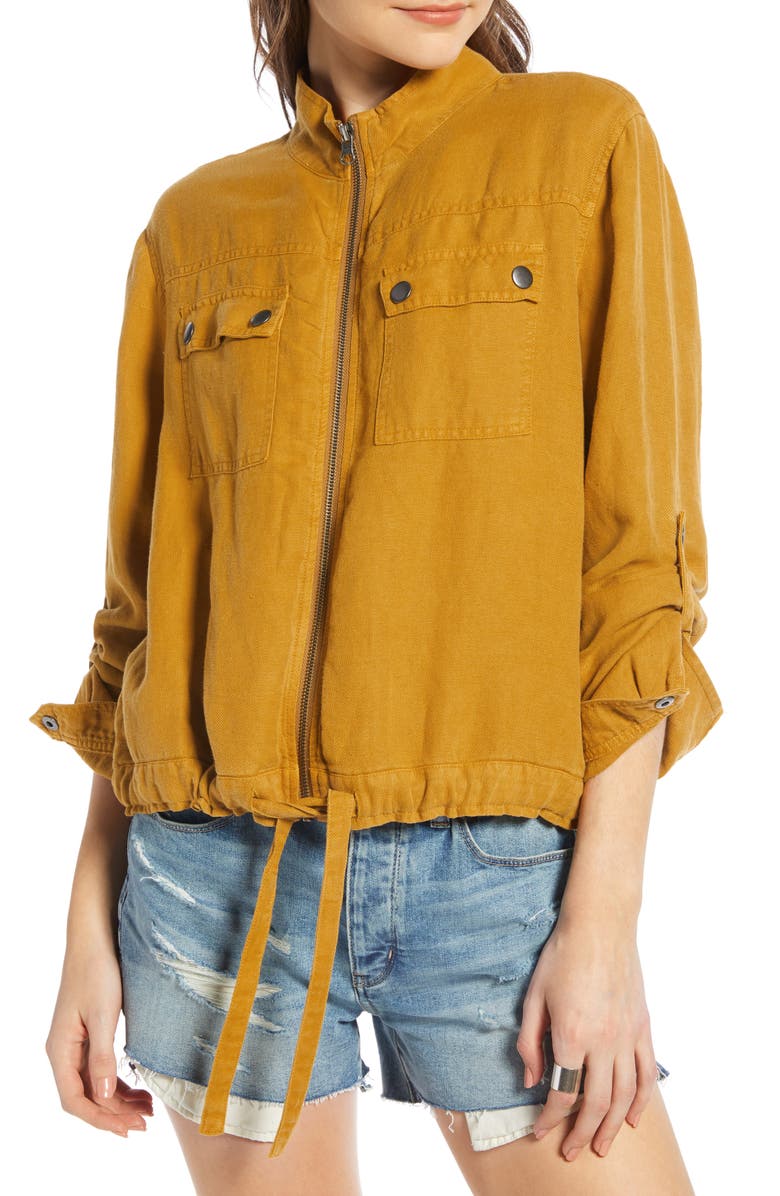 Treasure & Bond Linen Blend Field Jacket, Alternate, color,