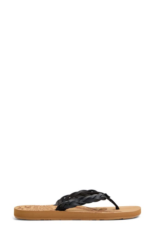 Roxy Feel Breezie Flip Flop In Black