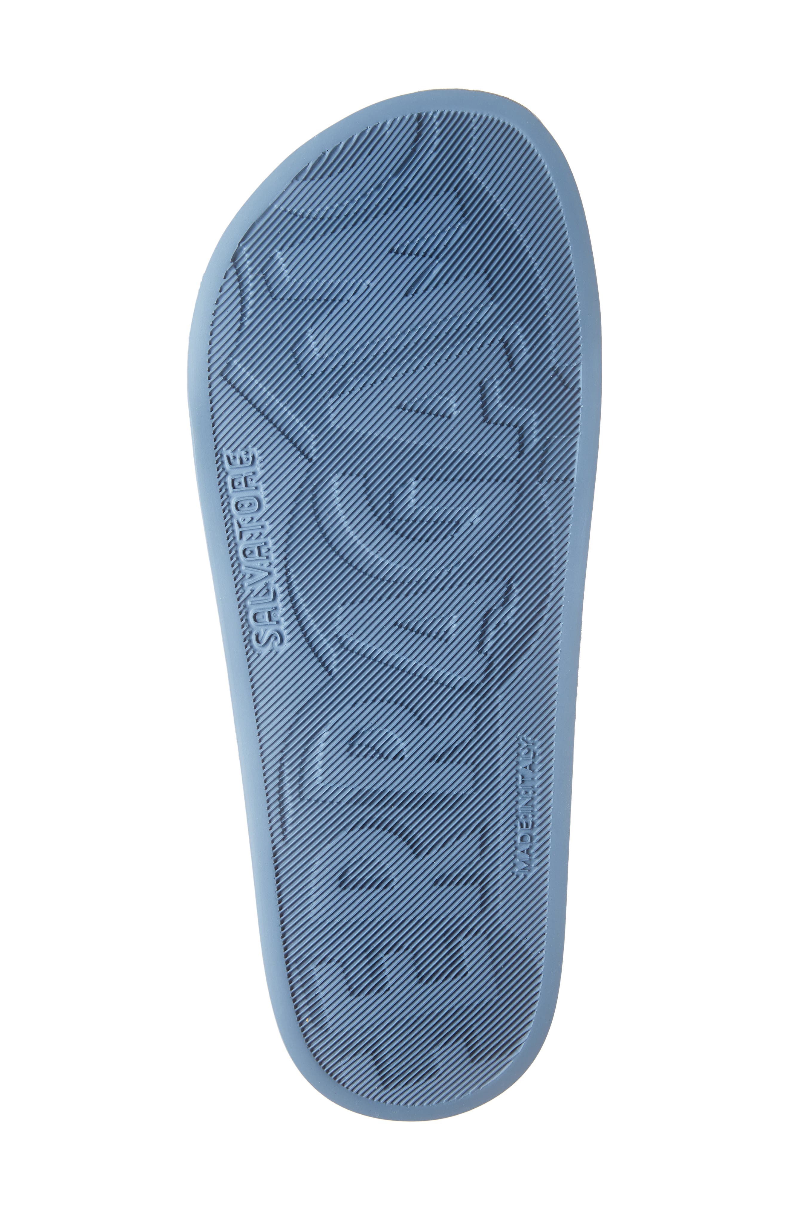Salvatore Ferragamo Groove 11 Slide Sandal, Alternate, color, BLUE