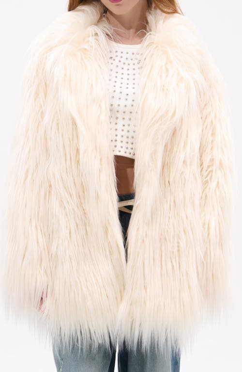 Azalea Wang Breckenridge Faux Fur Jacket In White
