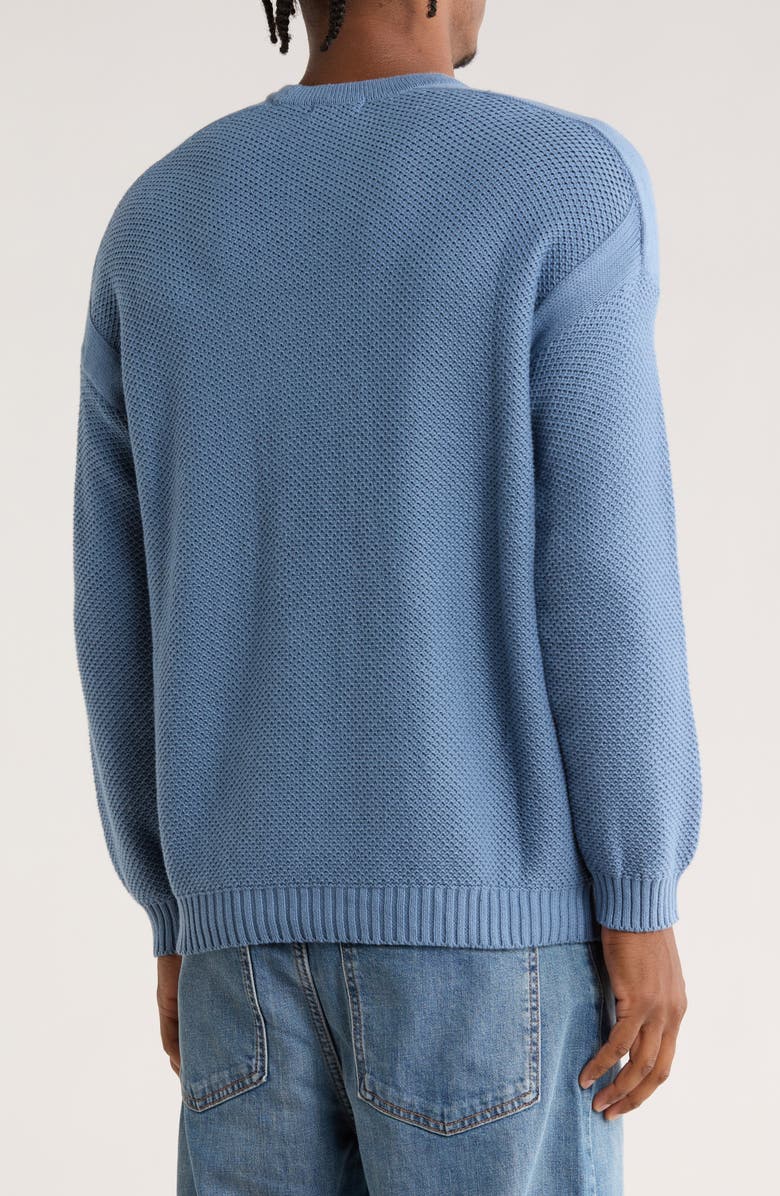 TRUTH Purl Stitch Cotton Sweater, Alternate, color, Dusty Blue