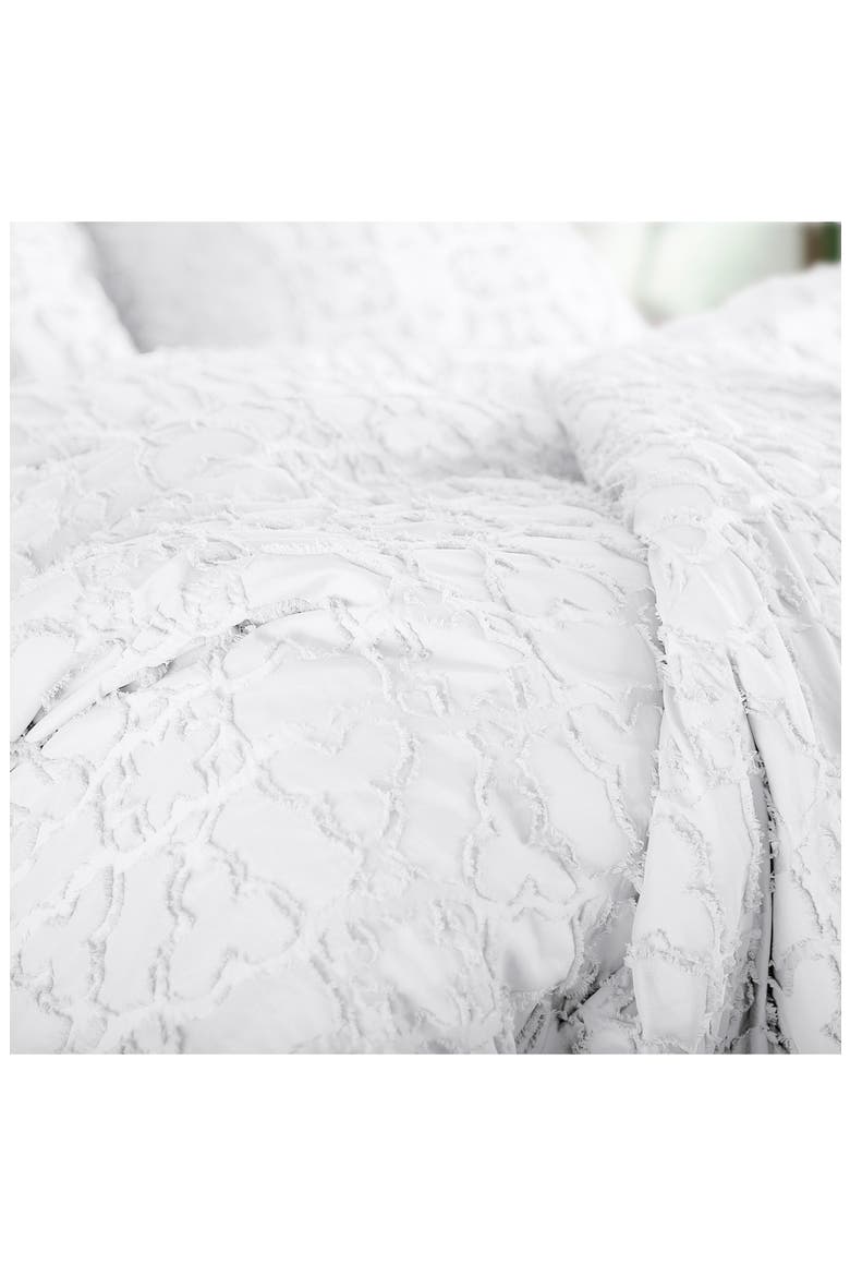 Jaquard Comforter Set, Alternate, color, WHITE