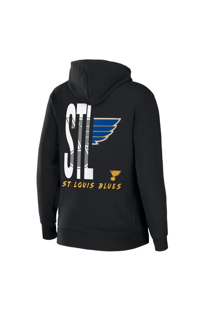 WEAR by Erin Andrews Women's WEAR by Erin Andrews Black St. Louis Blues Sponge Fleece Full-Zip Hoodie, Alternate, color, Black