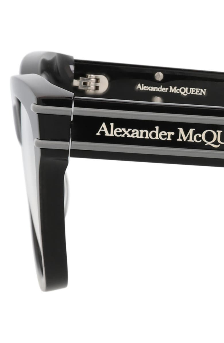 MCQ Optical Glasses, Alternate, color, Black Black Transparent