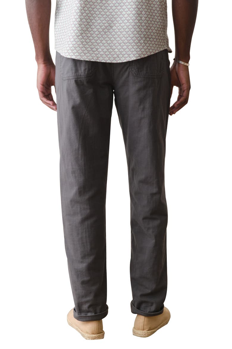 Saturday Stretch Cotton Drawstring Beach Pants, Alternate, color, FADED BLACK