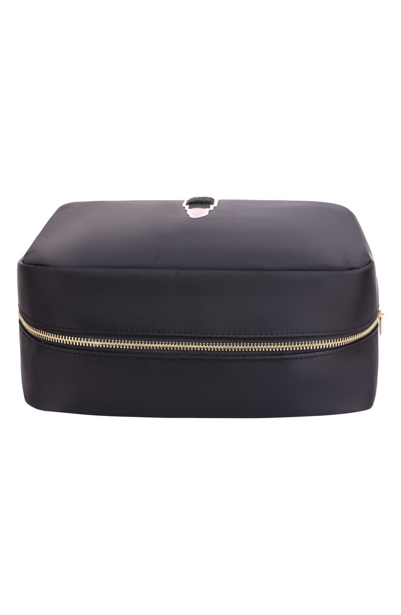 Bloc Bags XL Lipstick Patch Cosmetic Bag with Insert, Alternate, color, Black