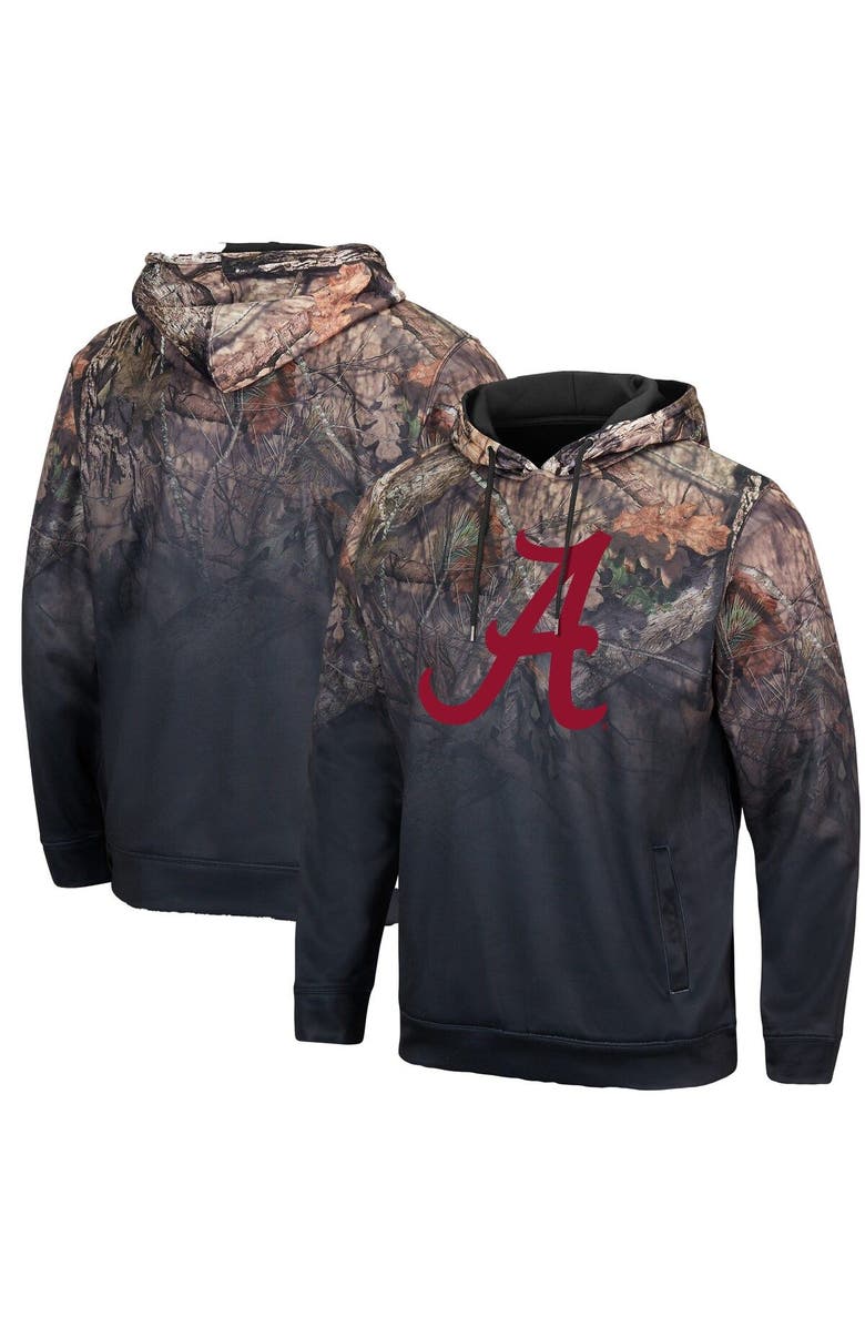 COLOSSEUM Men's Colosseum Black Alabama Crimson Tide Mossy Oak Pullover Hoodie, Main, color, 