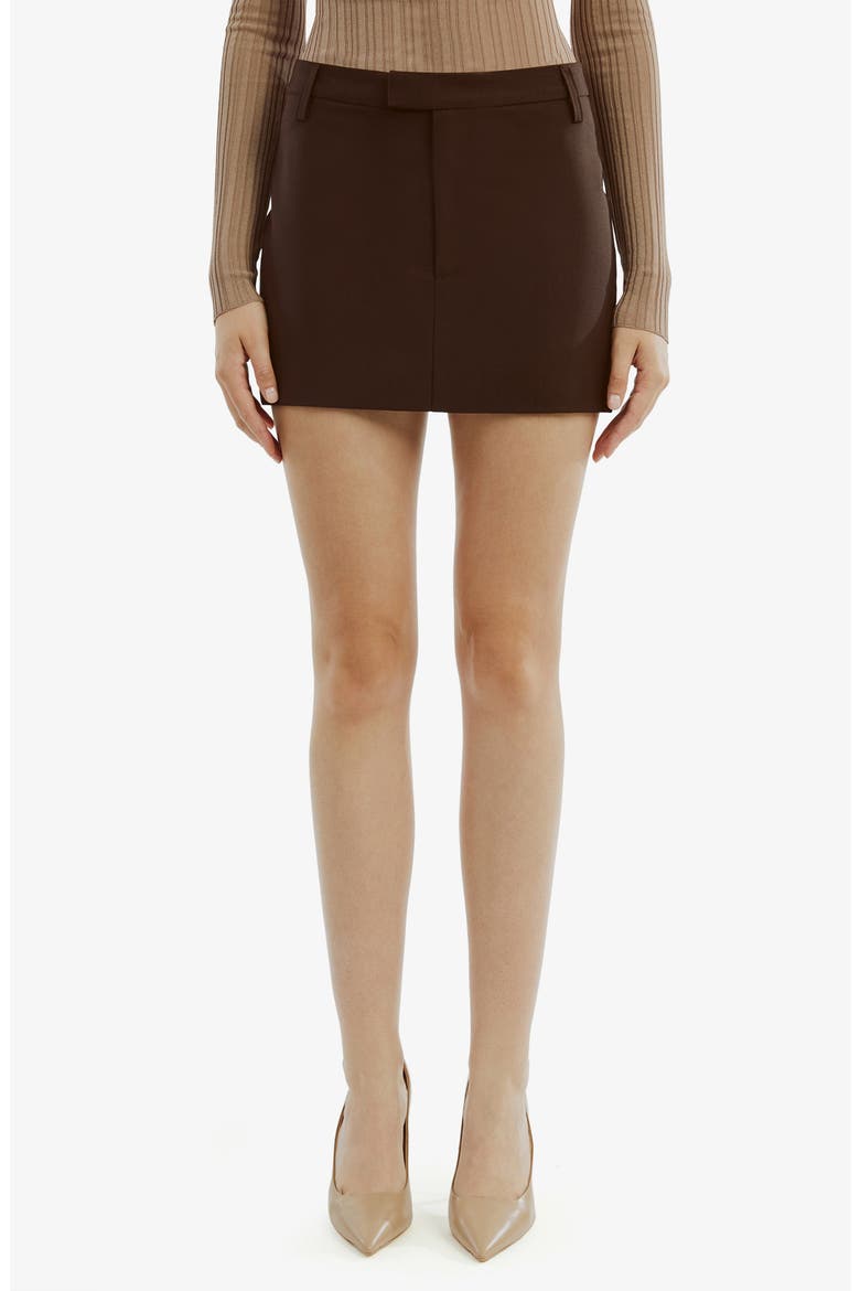 Maika Miniskirt, Main, color, DARK CHOCO