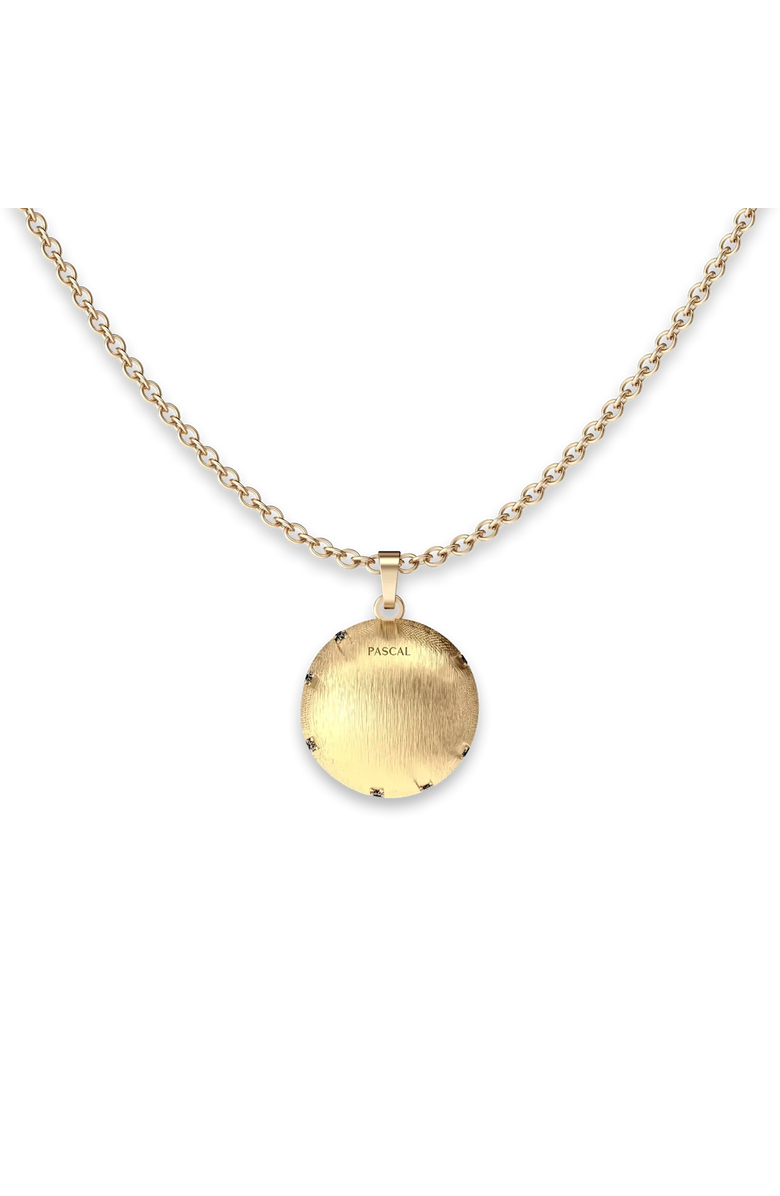 PASCAL The Basketball Crooked Ball Diamond Pavé Necklace, Alternate, color, Gold / White Diamond