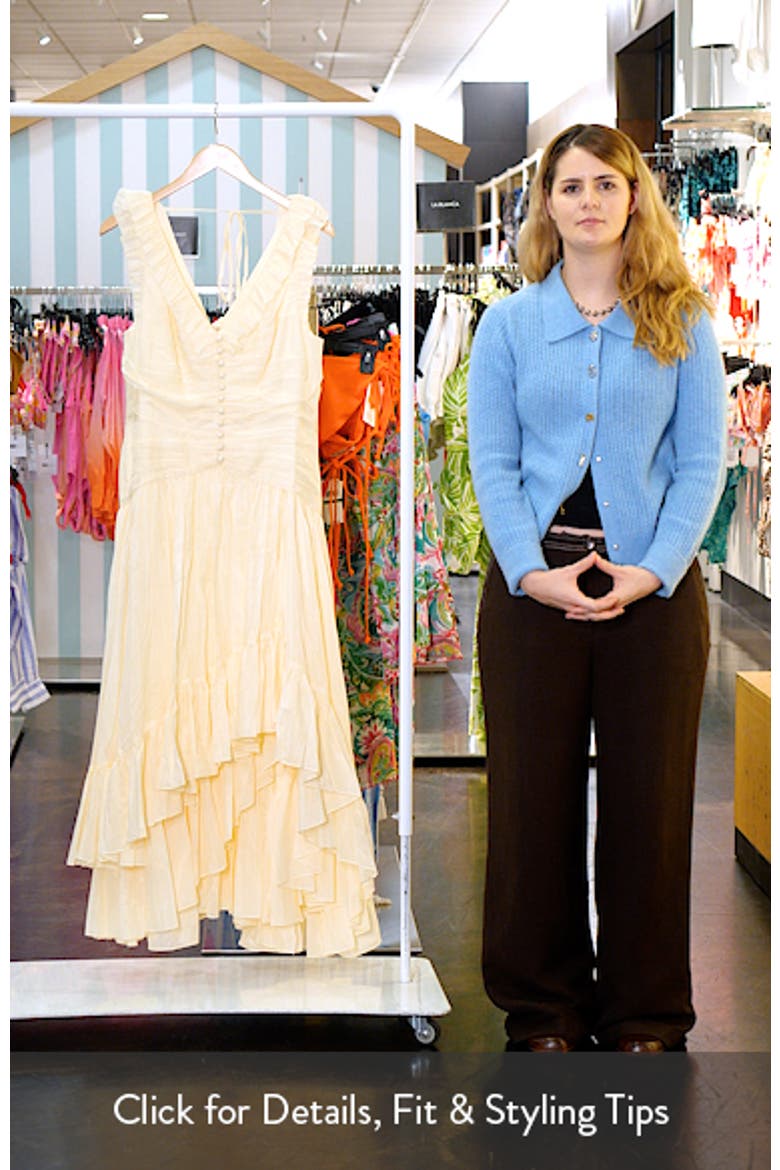 Rosalba High-Low Cotton & Silk Cocktail Dress video