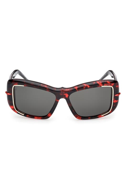 56mm Square Sunglasses