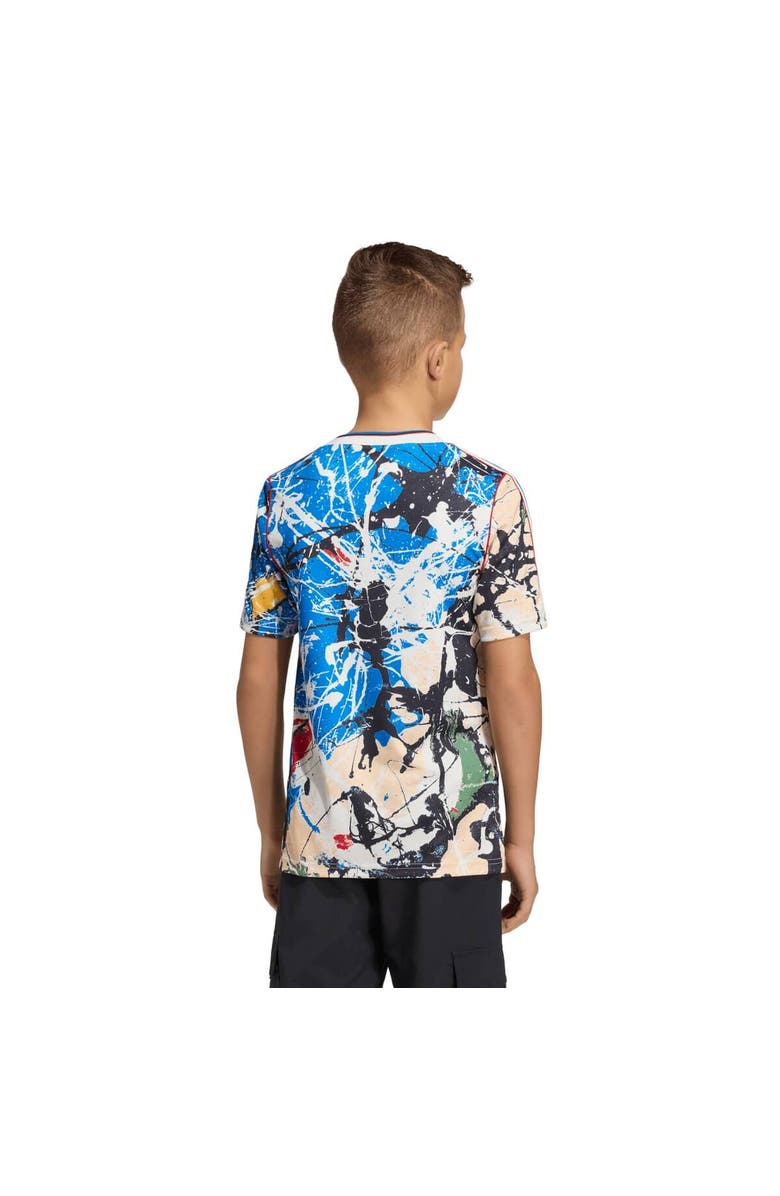 adidas Youth adidas Blue Manchester United X Stone Roses Replica Jersey, Alternate, color, Blue