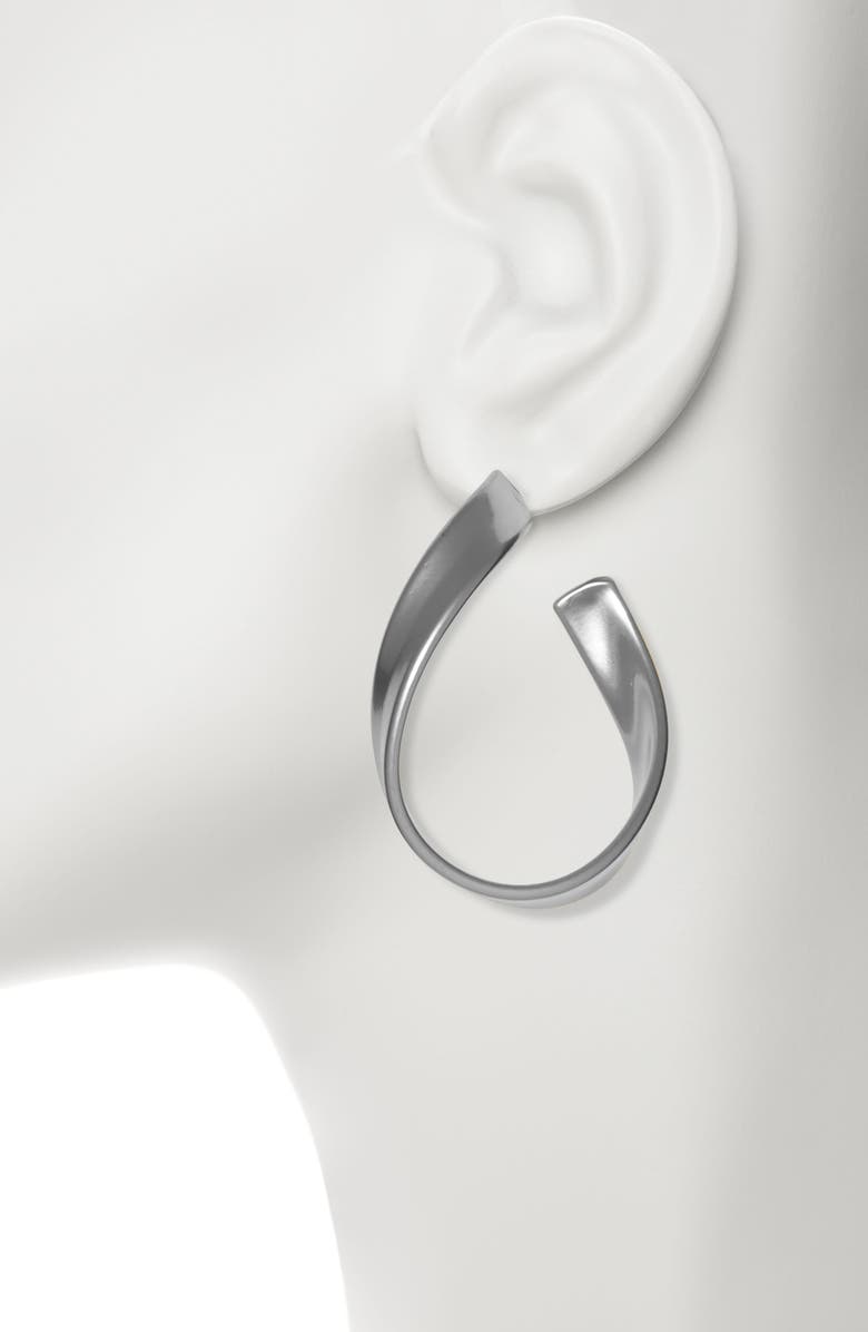 Sole Society Twisted Hoop Earrings, Alternate, color,