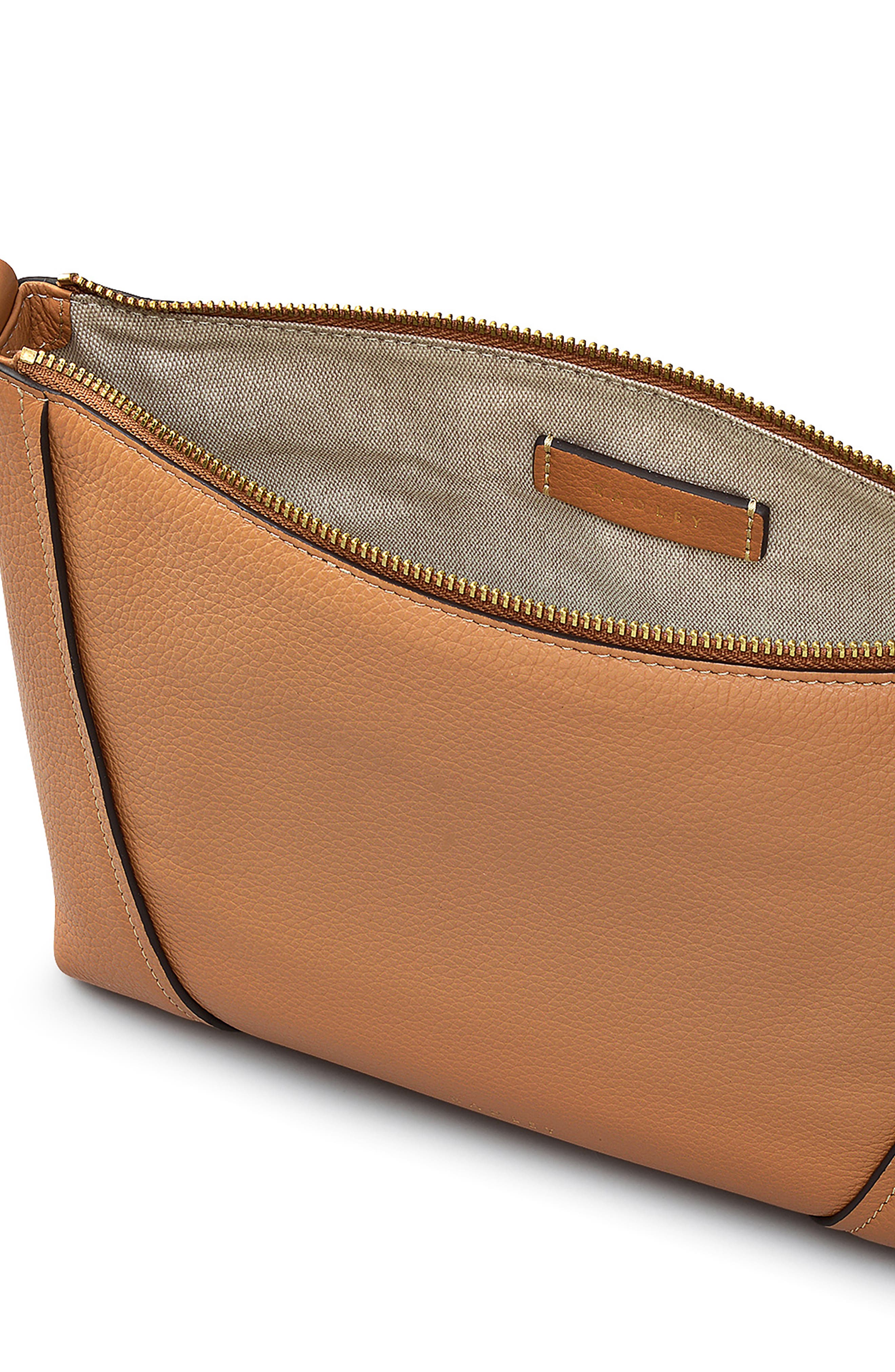 Radley Small Kendal Terrace Zip Crossbody Bag, Alternate, color, Dark Butter