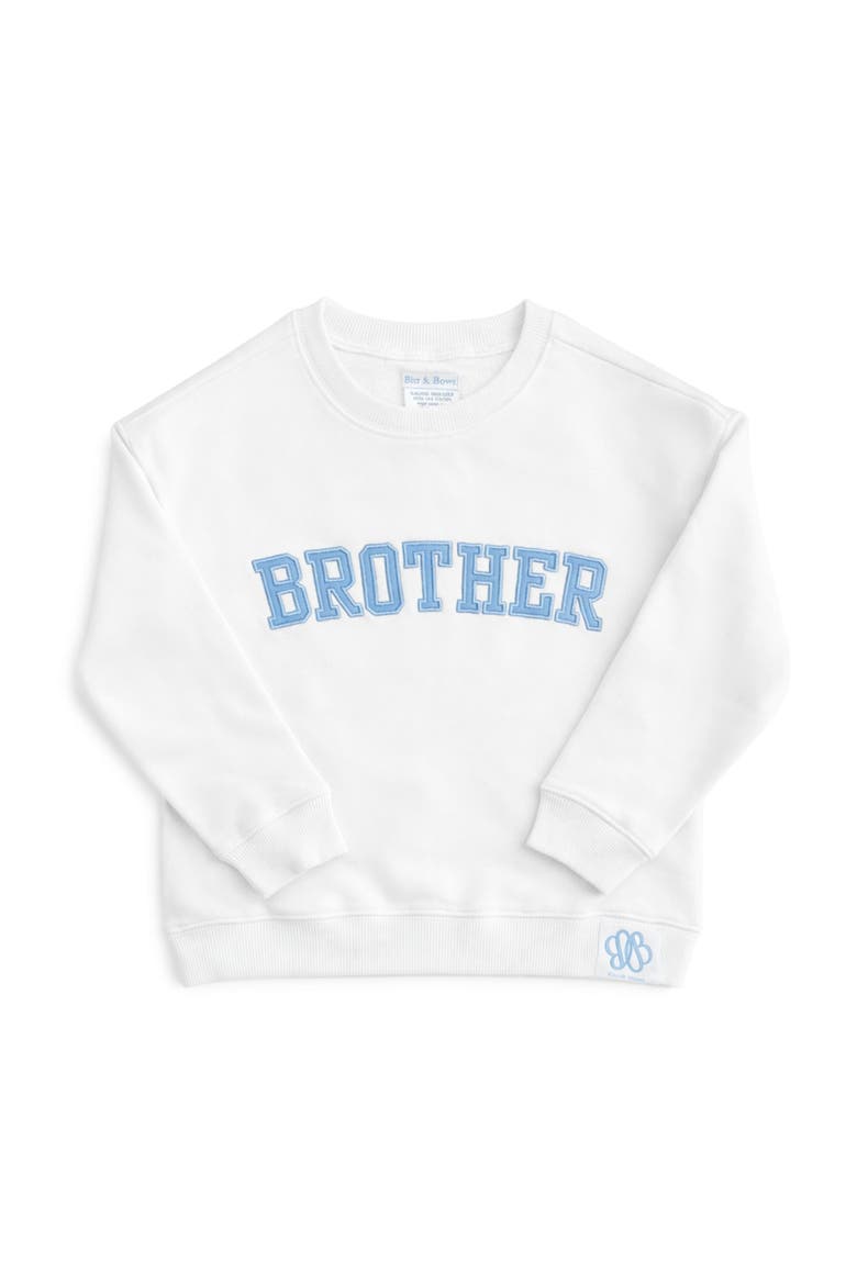 Brother Sweatshirt, Main, color, White/Blue