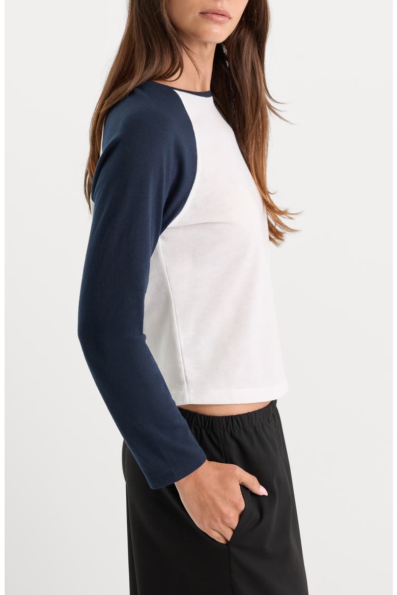 Long Sleeve Raglan T-shirt, Alternate, color, CHALK