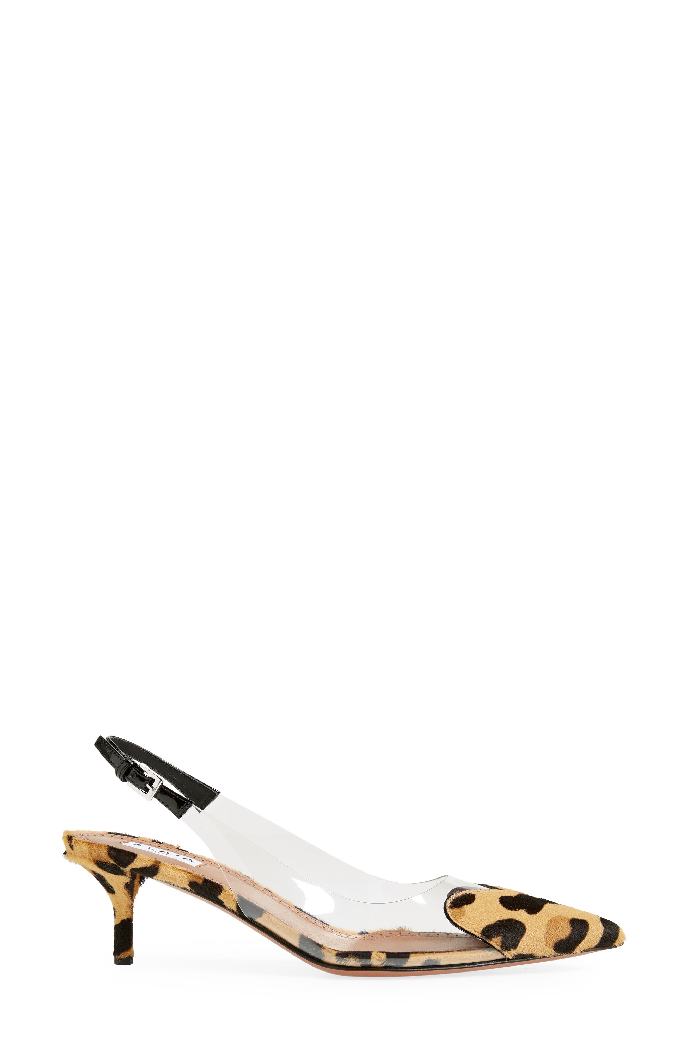 Alaïa The Heart Genuine Calf Hair Pointed Toe Slingback Pump, Alternate, color, 