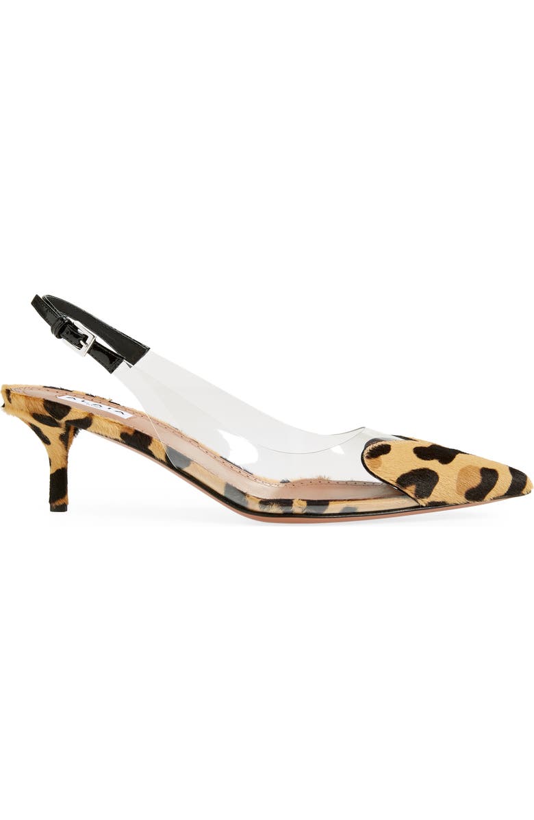 Alaïa The Heart Genuine Calf Hair Pointed Toe Slingback Pump, Alternate, color,