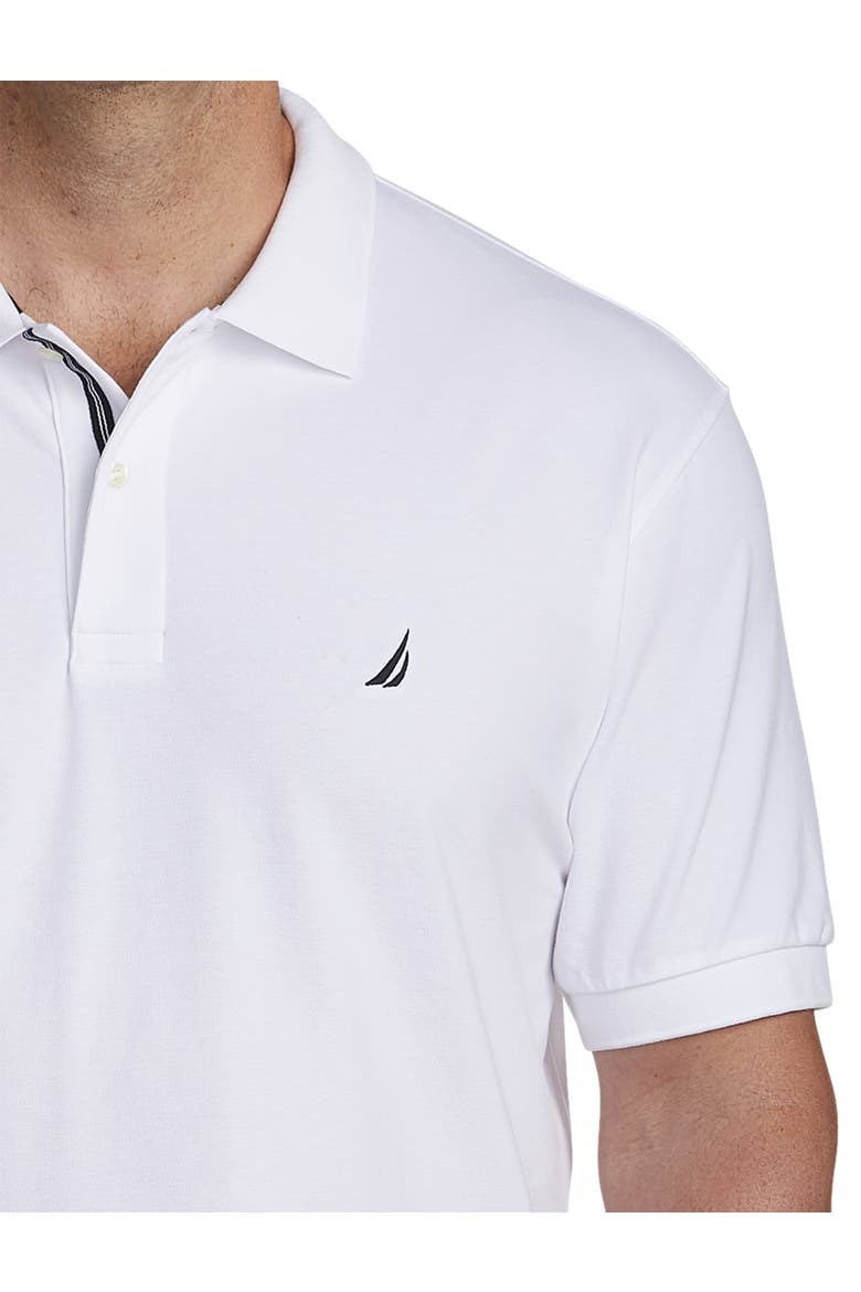 Stretch Piqué Polo Shirt, Alternate, color, WHITE