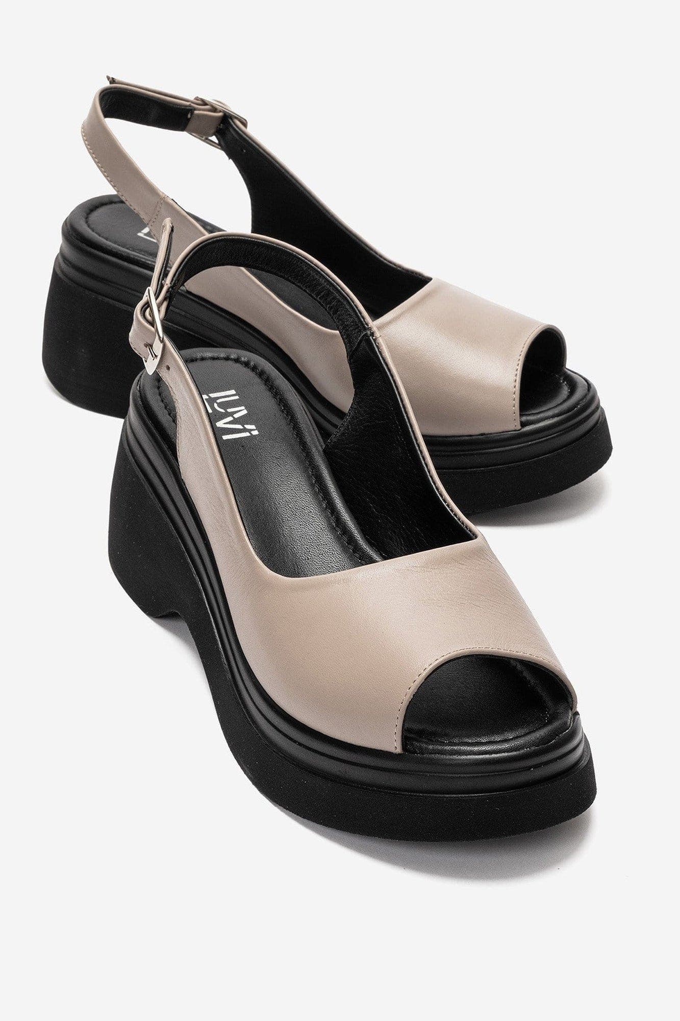 Laure Leather Wedge Sandal, Alternate, color, Ice Blue