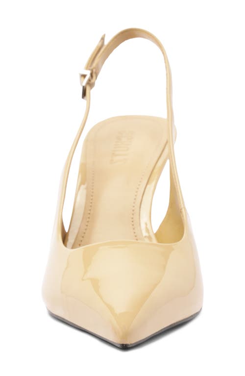 Schutz Paola Slingback Pointed Toe Pump In Brown
