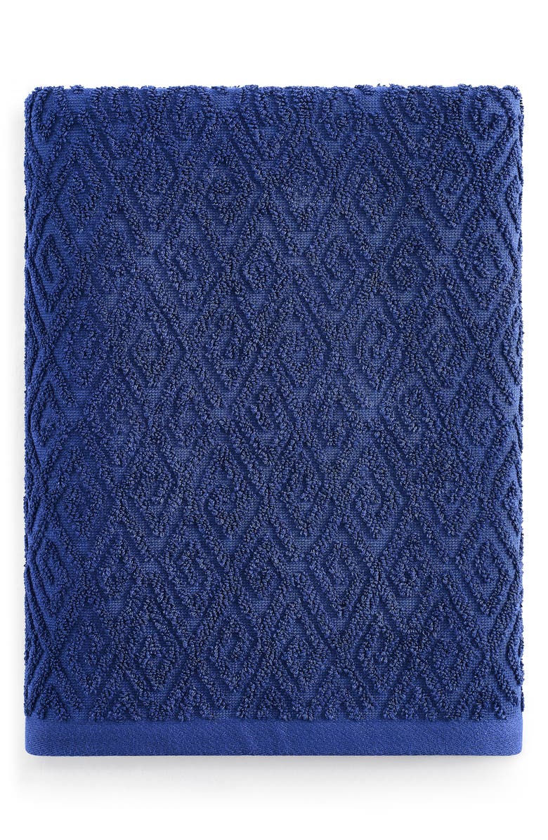 John Robshaw Maze Towel, Alternate, color, Indigo
