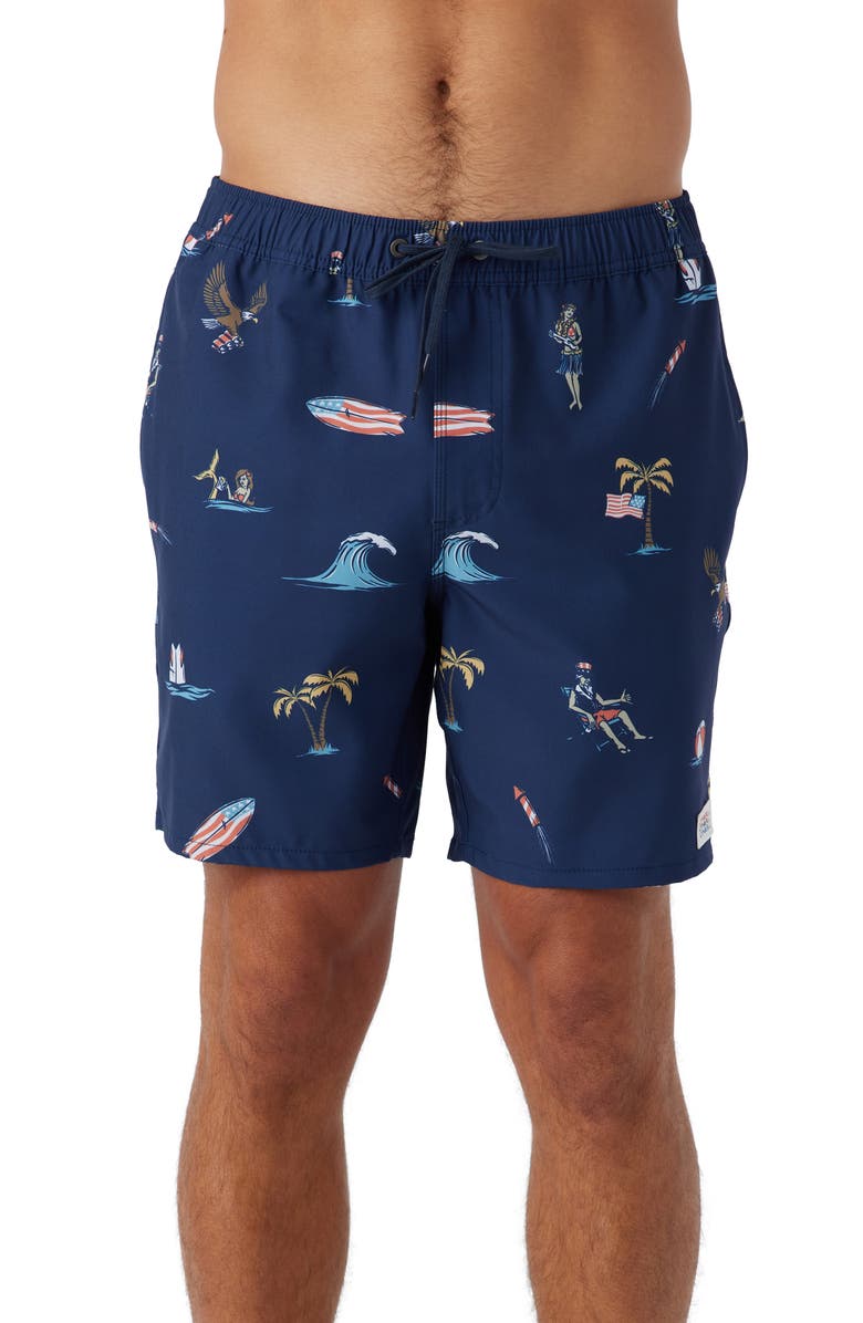 O'Neill Hermosa Swim Trunks, Main, color, 