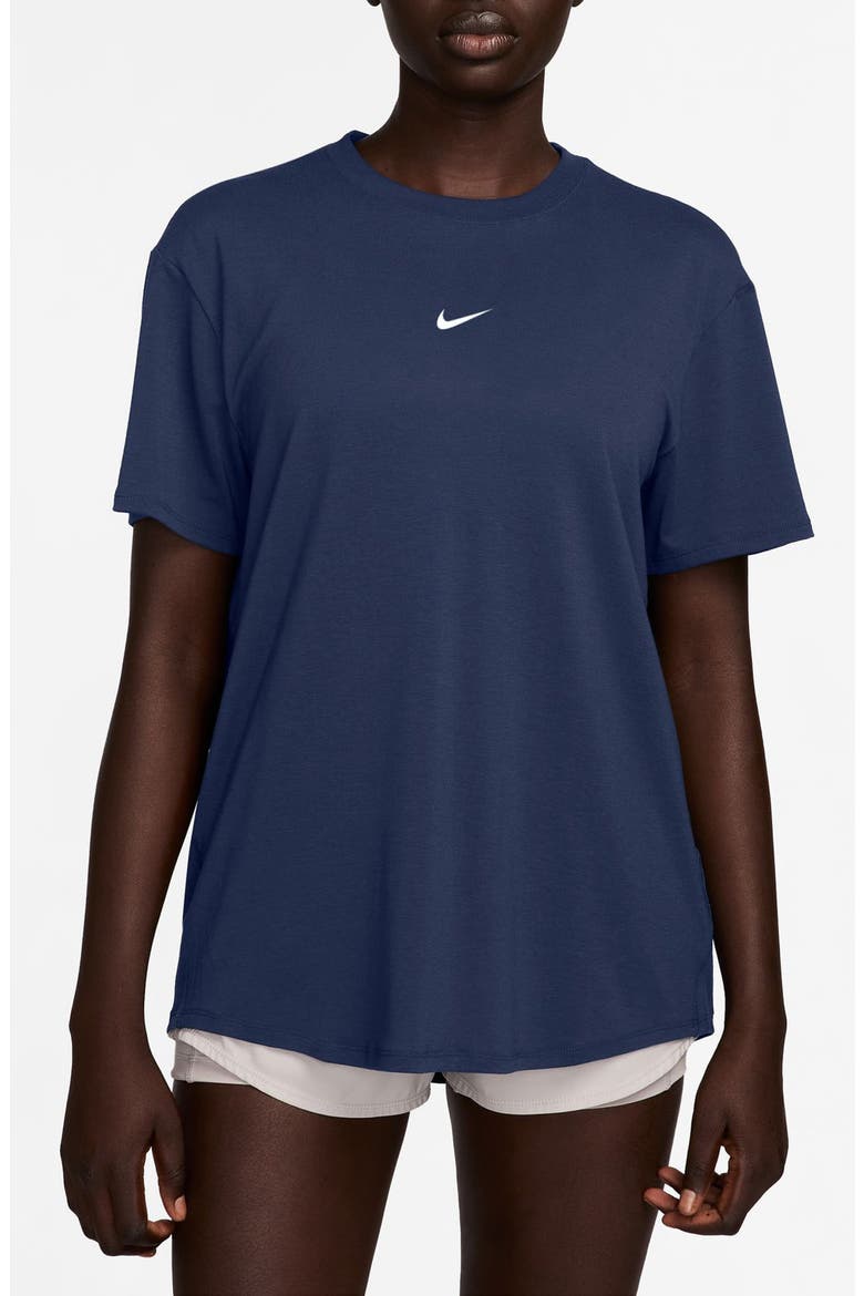 One Relaxed Dri-FIT T-Shirt, Main, color, NAVY/WHITE
