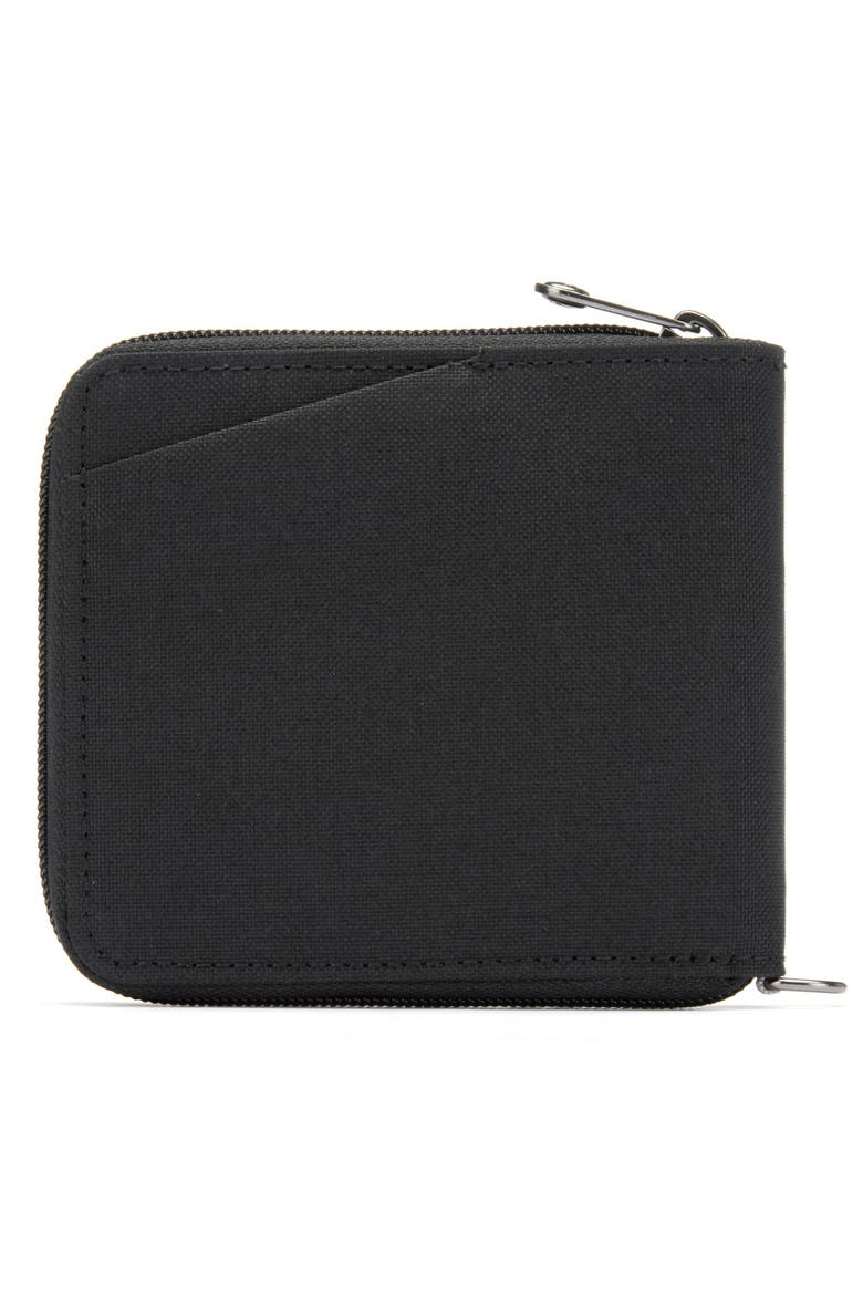 RFIDsafe Zip Around Wallet, Alternate, color, Jet Black