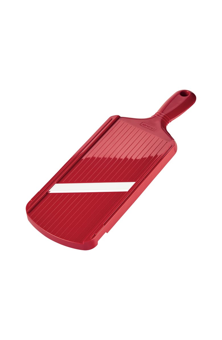 Kyocera Advanced Ceramic Double-edged Mandolin Slicer With Guard, Main, color, Red