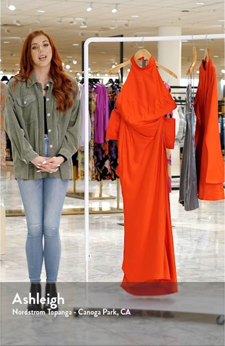 Ilaria Backless Bow Halter Dress, sales video thumbnail