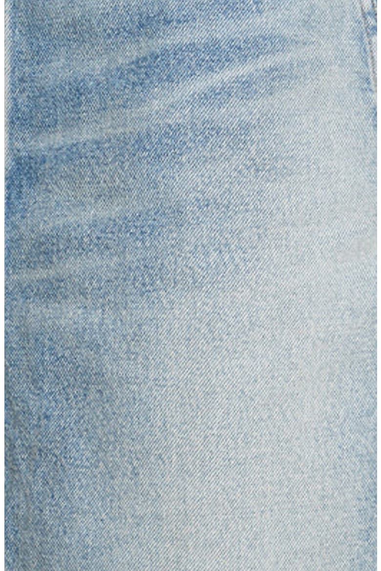 Knee Length Denim Skirt, Alternate, color, SANTA MONICA BLUE