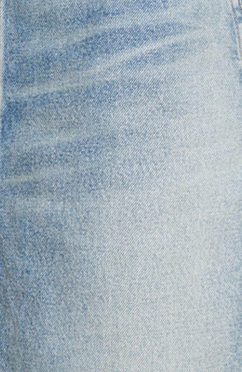 Saint Laurent Knee Length Denim Skirt, Alternate, color,