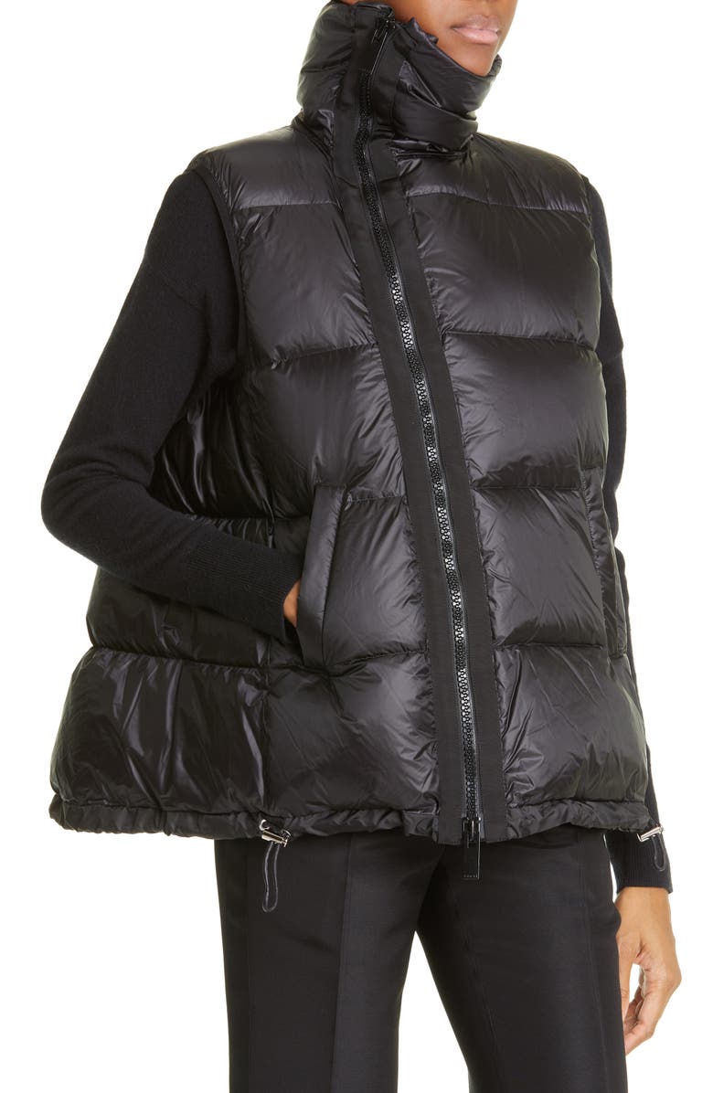 Sacai Women's Asymmetric Puffer Vest, Alternate, color, 