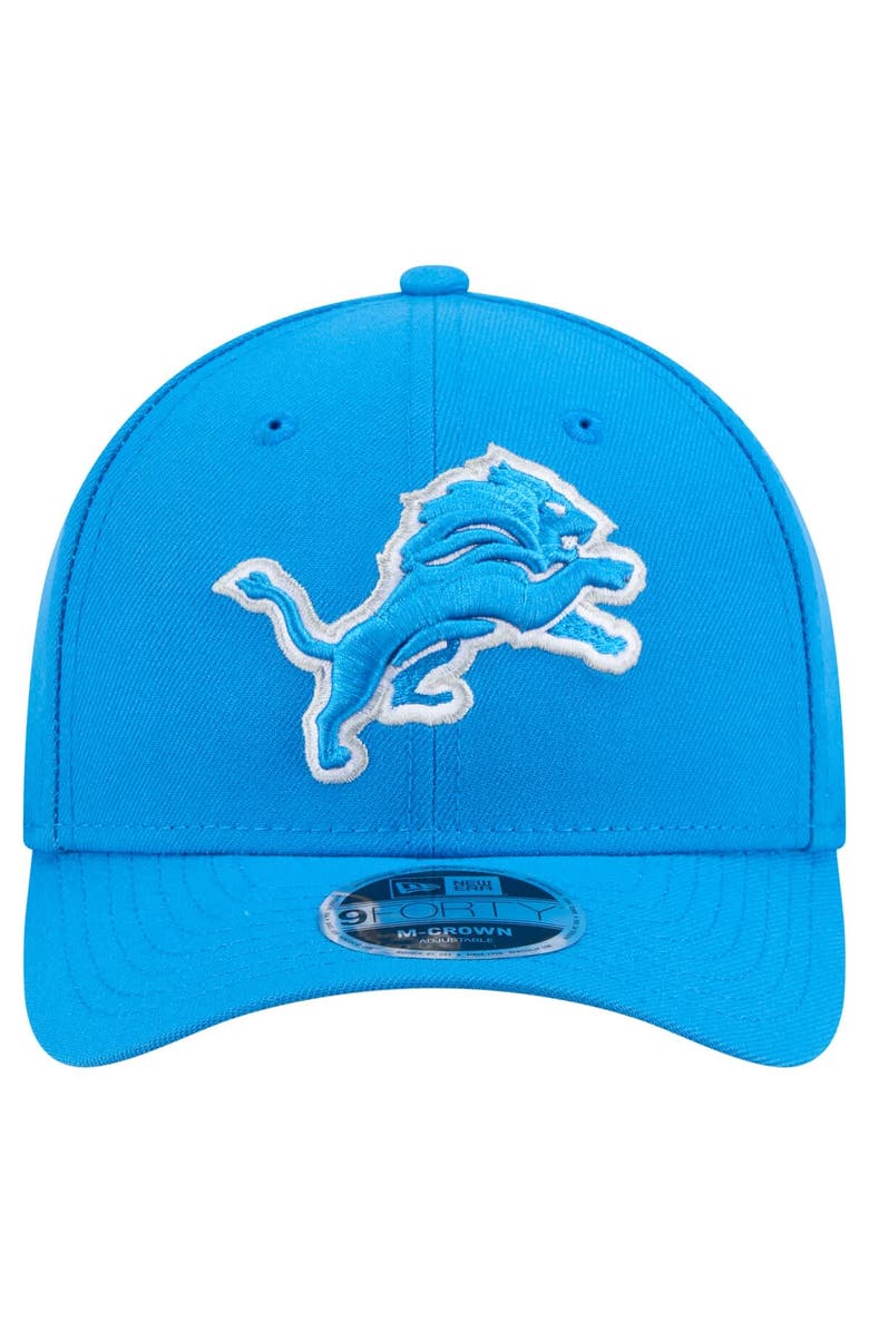 New Era Men's New Era  Blue Detroit Lions Team Collection 9FORTY M-Crown Adjustable Hat, Alternate, color, Blue