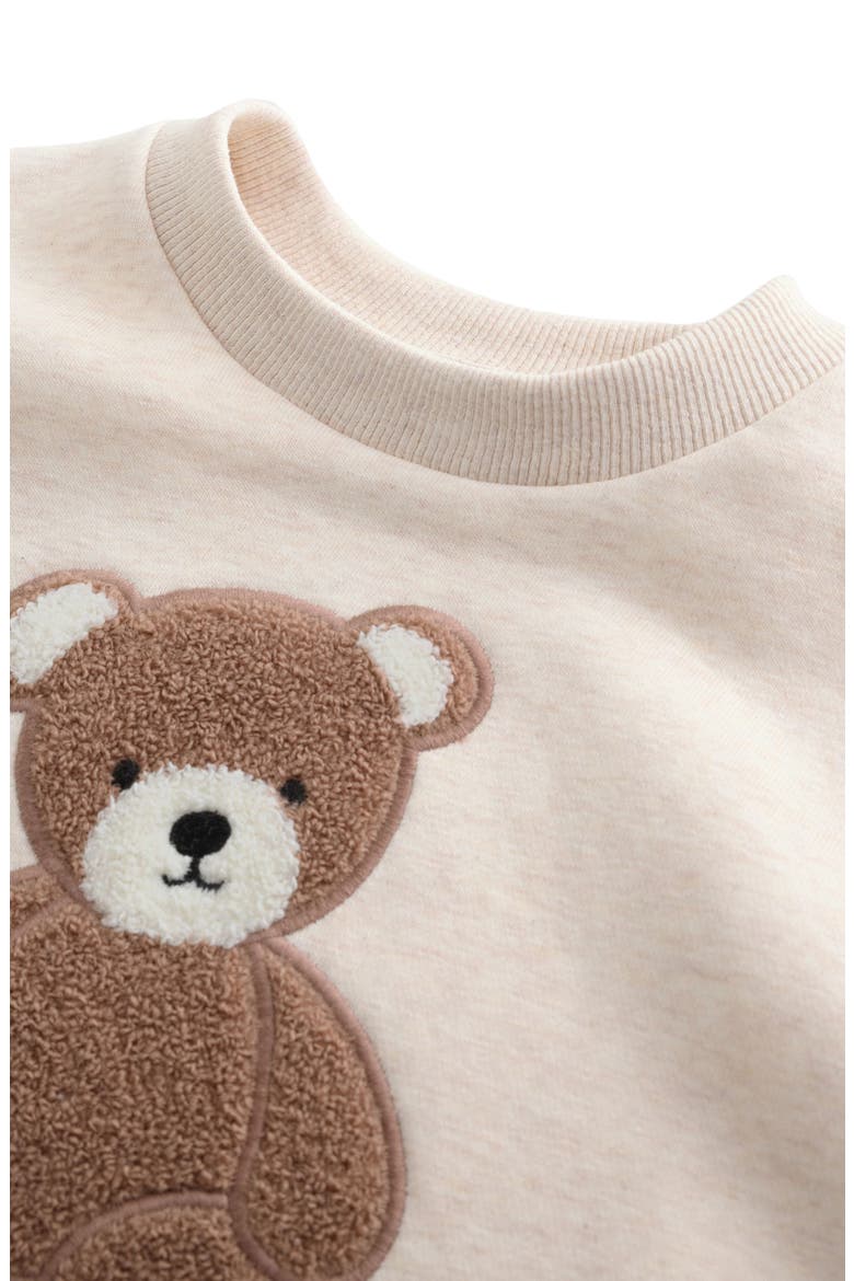 Kids' Bear Appliqué Sweatshirt, Alternate, color, NEUTRAL