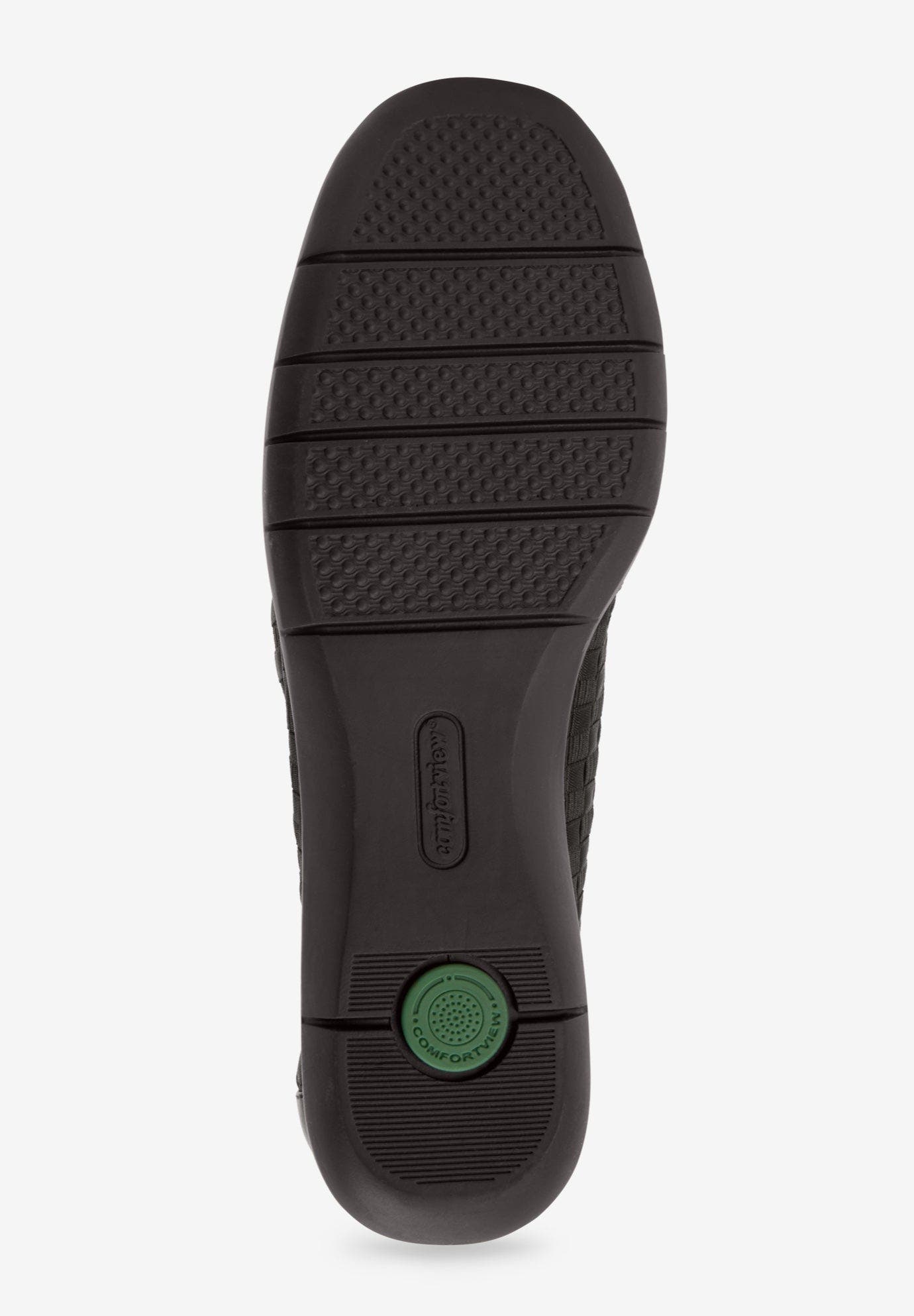 The Bethany Stretch Woven Slip On Flat, Alternate, color, BLACK