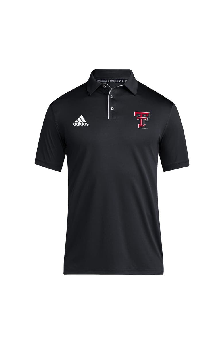 adidas Men's adidas Black Texas Tech Red Raiders 2024 Coaches AEROREADY Polo, Alternate, color, Black