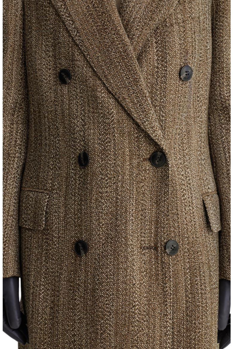 Inessa Wool Coat, Alternate, color, BROWN