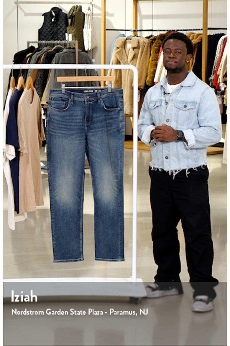 Athletic Fit Stretch Jeans (Nordstrom Exclusive) video